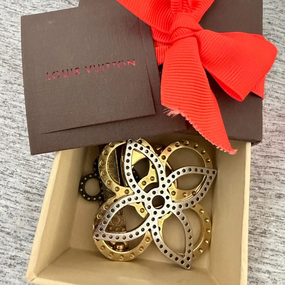 Louis Vuitton Gold and Silver Keychain - Picture 4 of 4